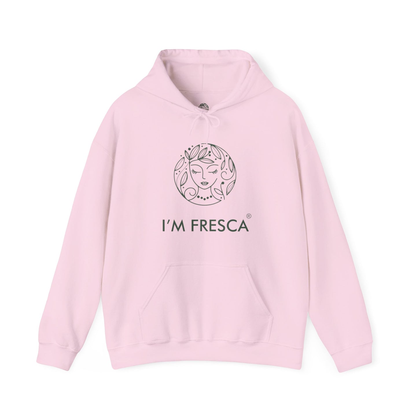 I'M FRESCA®️ Heavy Blend™ Hooded Sweatshirt *Earth Green Logo*