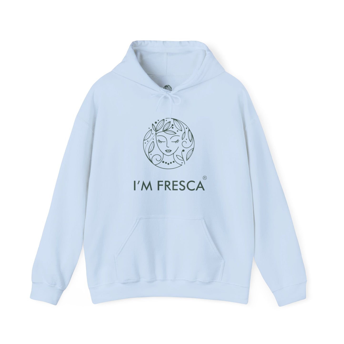 I'M FRESCA®️ Heavy Blend™ Hooded Sweatshirt *Earth Green Logo*